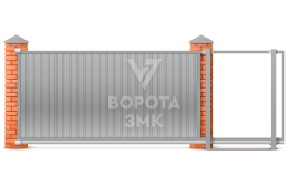Откатные ворота 4000×2000 ЗМК-7306