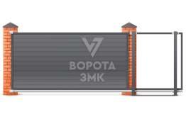 Откатные ворота 4500×2700 длиной 4,5 м ЗМК-7901