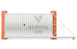 Откатные ворота 2500×3500 под профлист ЗМК-7791