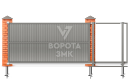 Откатные ворота 3500×2000 Doorhan ЗМК-6917
