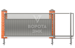 Откатные ворота 2600×1800 под ключ ЗМК-7580