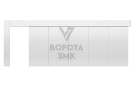 Противопожарные откатные ворота 2000×2500 для паркинга ЗМК-9593