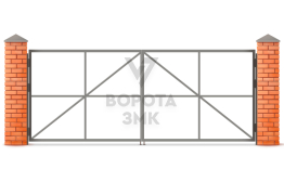 Распашные ворота каркас 1750×3000 ЗМК-5005