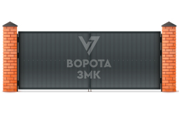 Оцинкованные ворота 2250×2000 ЗМК-5424