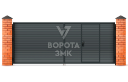 Алюминиевые распашные ворота Alutech 3000×2500 ЗМК-4733