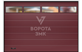 Секционные ворота Алютех Trend 2500×2250 ЗМК-9674
